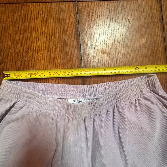 Vintage Ms. Lee Women's Sz 8 Lilac Purple Corduroy Relaxed Pants - Picture 4 of 4